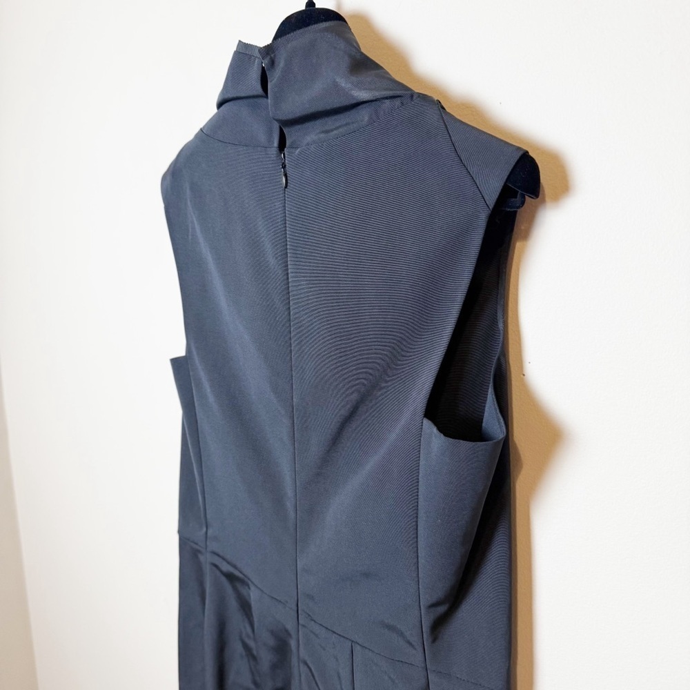 NWT Calvin Klein Collection Black Sleeveless Cowl Neck Sheath Dress size 10 - Picture 10 of 12